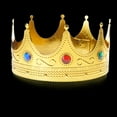 thumbnail image 5 of Golden Royal King Crowns,Delicate Birthday Crown Hat Princed Costume Accessories Halloween Shower Party Photo Props, 5 of 8