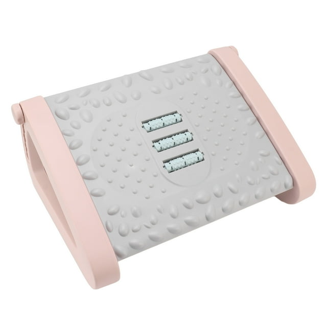 Foot Rest, Adjustable 6 Height Under Desk Footrest, Detachable Ergonomic Foot Stool, Desk Stool At Work With Massage Texture And Roller, Pressure Relief For Comfort At Office