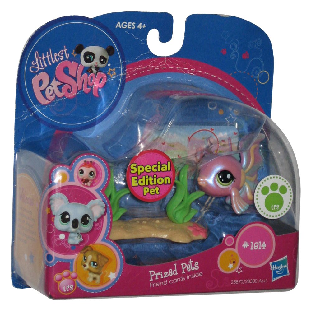 Littlest Pet Shop Fish Prized Pets Toy Figure w/ Cards 1814 (Special