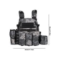 thumbnail image 4 of Molle Wistcoat Gear Vest Nylon Ajustable para El Deporte Campamento, 4 of 9
