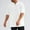 White, variant on Zylanna Men's T-Shirts Tee, Summer Solid Color V-Neck Short Sleeve Stretchy Tops for Sport White