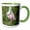 Green/White, variant on 3drose, Usa, Florida, St. Augustine, Roseate Spoonbill at Alligator Rookery, 11oz Two-tone Yellow Mug