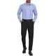 thumbnail image 2 of Camisas de vestir de patrón a cuadros para hombres Inspire Chic de manga larga XL azul oscuro y blanco, 2 of 5