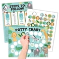 thumbnail image 1 of Tabla de pegatinas para aprender a ir al baño con diseños de Hadley para niños pequeños, 1 of 9