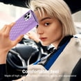 thumbnail image 5 of Decase for iPhone 16 Pro Zipper Wallet Case with Card Holder, 7 Card Slots Large Capacity and 2 Style Lanyards Like Fashion Clutch Hang Bag,Luxury Leather Zipper Purse Wallet Protective Case,Purple, 5 of 6