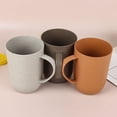 thumbnail image 4 of NAMZI Set of 2 Lightweight Wheat Straw Cups, Reusable Wheat Straw Fiber Drinking Glasses, Ideal for Home Daily Use, Office & Outdoor Picnics - Beige, 4 of 5
