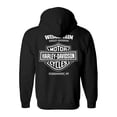 thumbnail image 2 of Harley-Davidson Men's Metal Heavy #1 Skull Zip-Up Hoodie Sweatshirt (XL), Harley Davidson, 2 of 2