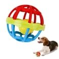thumbnail image 2 of Interactive Rubber Dog Chew Ball - Dental Health & Teeth Cleaning Toy With Bell For Medium Breeds, 2 of 5