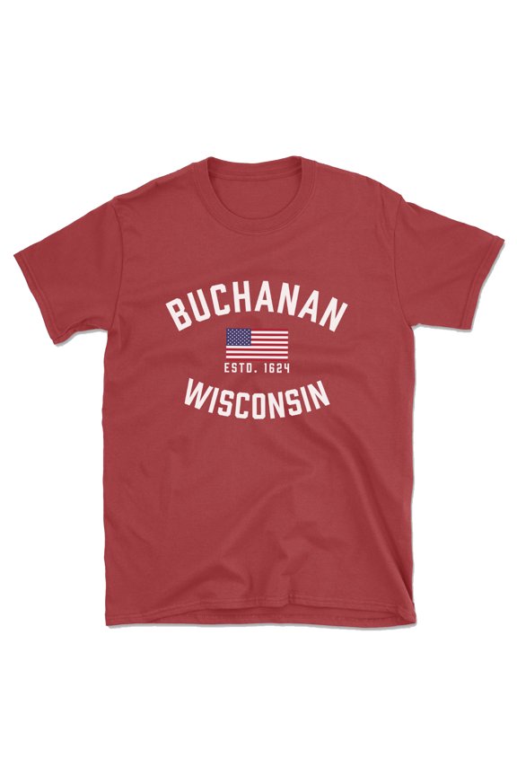 Buchanan Wisconsin Patriot Men's Cotton T-Shirt