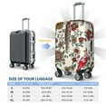 thumbnail image 6 of Balery Luggage Cover Dark Enchanted Flowers And Birds Print Suitcase Covers for Luggage Elastic Washable Suitcase Protector Fits 18-32 Inch Luggage-Small, 6 of 9