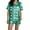 ZC Dark Green, variant on Pajamas for Women Set Easter Cute Print Short Sleeve Button Down Shirt Shorts Set Beige Lounge Sets for Women L