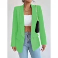 thumbnail image 1 of Women's Office Lightweight Loose Fit Solid Color Blazer Notch Collar Long Sleeve, 1 of 10