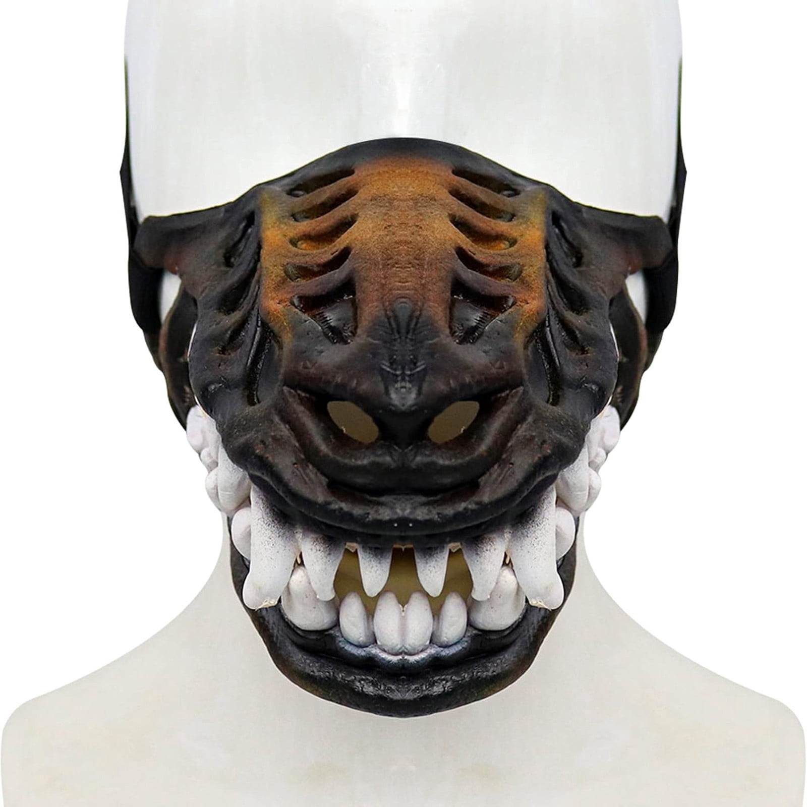 (1PCS) Scary Werewolf Dog Muzzle with Large Teeth - Colorful Zombie Mask, Bane Hilarious for Halloween