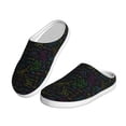 thumbnail image 2 of Daiia Chemistry Formulas Print Women’s Fuzzy Slippers Memory Foam Lightweight House Shoes Cozy Loafer Flannel House Shoes-35/36, 2 of 7