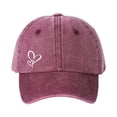 thumbnail image 2 of Only Moment Wine Unisex Vintage Washed Cotton Baseball Cap Blended Fabric Embroidery - Washed Adjustable Usa Dad Hat for Women One Size, 2 of 4