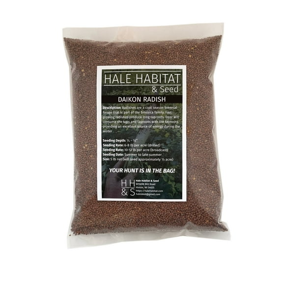 Hale Habitat & Seed Daikon Radish Food Plot Seed, 5 lbs