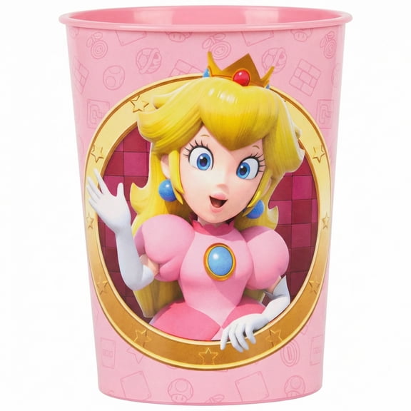 Amscan Super Mario Princess Peach Favor Cups – 16 oz, 2 Count
