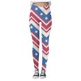 thumbnail image 4 of MKLEKYY Leggings deportivos para mujer, leggings con estampado a cuadros del Día de la Independencia para mujer, leggings deportivos de levantamiento, pantalones de yoga, 4 of 4