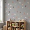 thumbnail image 2 of REGALWOVEN 64pcs Heart Shape Wall Stickers for Bedroom Living Room Decoration Girls Room Nursery Room Hearts with Mini Heart 11.8" x 8.9", 2 of 7