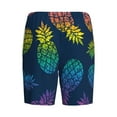 thumbnail image 5 of Fotbe Abstract Bright Pineapple Fruit Retro Pajama Shorts for Men, Men's Pajama Bottoms, Sleepwear,Short Pajama Pants-3X-Large, 5 of 9