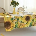 thumbnail image 5 of Summer Flowers Tablecloth Rectangle - Wild Flower Table Covering, Water Resistant Spring Summer Oblong Table Cloth - Summer Floral Table Cover for Indoor and Outdoor Use (60*102 inch), 5 of 6
