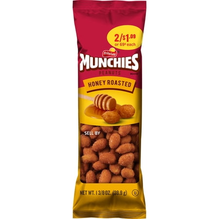 Munchies Peanuts, Honey Roasted. 1.37 oz