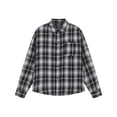 thumbnail image 1 of Blusa y camisa de manga larga con cuello vuelto para hombre, blusa informal a cuadros a la moda con botones y cuello vuelto, blusa de poliéster para hombre, 1 of 3
