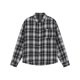 thumbnail image 1 of Blusa y camisa de manga larga con cuello vuelto para hombre, blusa informal a cuadros a la moda con botones y cuello vuelto, blusa de poliéster para hombre, 1 of 3