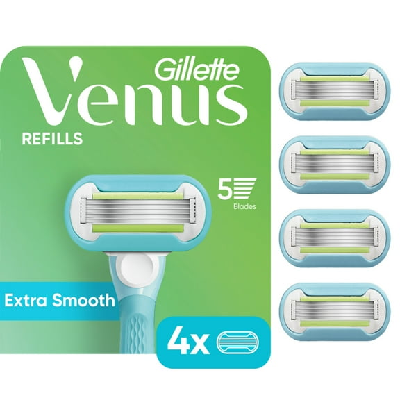 Venus Extra Smooth Women's Razor Blade Refills, 4 Count