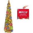 thumbnail image 1 of Fall Tree Home Decor Pop Up Tree with Lights & Timer & Modes Collapsible Tinsel Pencil Tree for Autumn Harvest Porch Thanksgiving Party Decorations Maple Leaves, 1 of 7