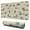 Beige Christmas Holly, variant on Long Mouse Pads for Desk,Black Christmas Ornament Pattern Desk Mats on Top Of Desks, Desk Mouse Pad Extra Large with 3mm Non-Slip Base and Stitched Edge for Gaming,Office,Work,Home 31.5x11.8in