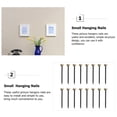 thumbnail image 6 of GETAJGHSD 60pcs Wall Frame Hangers with Copper Headed Nails, Black Picture Hanging Hooks for Organizing and Decorating, 6 of 7