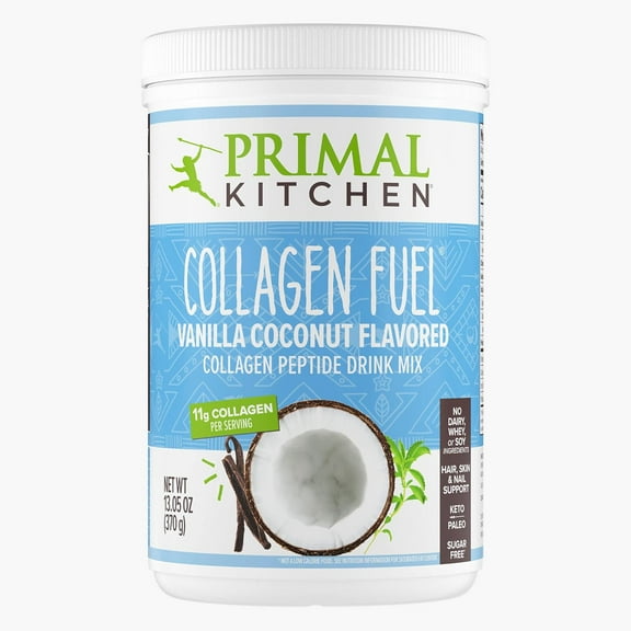 Primal Kitchen Collagen Fuel Collagen Peptide Drink Mix Vanilla Coconut 24 Servings