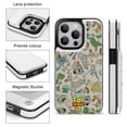thumbnail image 3 of Funda tipo cartera de Toy Story para iPhone 14 Pro con tarjetero, tapa trasera tipo libro de piel sintética con función atril, ranuras para tarjetas, cierre magnético doble, antigolpes., 3 of 6