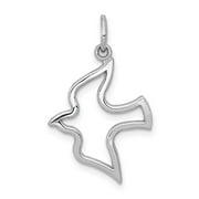 VSIRIUS 10K White Gold Dove Charm Q10WC43