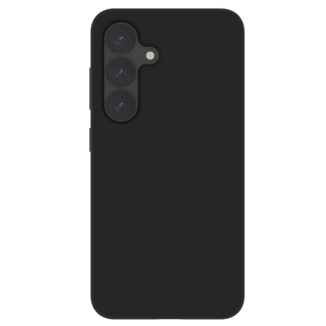 Blu Element Étui en Silicone Compatible avec Magnets Noir pour Samsung Galaxy S25/Galaxy S24