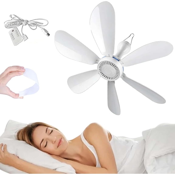 Collapsible Ceiling Fan for Cruise Ship, magnetic fan for cruise ship, Portable Hanging Fans with Light, Foldable USB Travel Fans Quiet Cooling fors Cabin Camping RV Indoor Outdoor (1PCS)