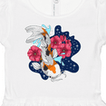 thumbnail image 4 of Inktastic Japanese Koi Fish Pond with Stars Girls Baby Dress, 4 of 5