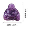 thumbnail image 2 of Adorno de Buda Sonriente Ganfancp Cristal Tallado Feng Shui, 2 of 5