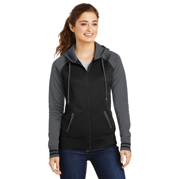 SportTek SportTek Women's Fleece Three Panel Polyester Full Zip