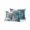 White Turquoise Gray, variant on Waterproof Outdoor Throw Pillows with Inserts 18"x18", Turquoise Grey Soft Decorative Pillowcases for Couch Bedroom, Abstract Square Graffiti Modern Smear Pillow Covers for Sofa Living Room