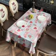 thumbnail image 2 of Pioneer Flower Floral Print Pattern Rectangle Tablecloth 60"x120", Waterproof Polyester Table Cloth, Wipeable Spillproof for Dining Camping Indoor Outdoor, 2 of 6