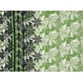 thumbnail image 2 of Zelouf Passion Flower Single Border On Ity  , Sewing, DIY, Crafts Fabric by the Yard, 179 Green/blk, 7 Yard, 2 of 2