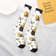 thumbnail image 6 of Bingfone Compression Socks for Women and Men Long Socks for Running Athletic Cycling Nurse-Honey Bee Insect, 6 of 8