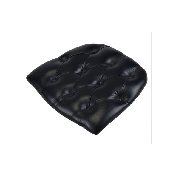 Commercial Seating Products Black Tufted Vinyl Cushions Chairs, 6-Pack
