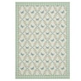thumbnail image 3 of GlowSol 5'x7' Area Rugs Geometric Bordered Rug Farmhouse Floral Low Pile Non-Slip Rug Butterfly Pattern Rug for Living Room, Bedroom, Green, 3 of 8