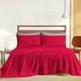 thumbnail image 7 of Queen Size 800 Thread Count Sheets 6-Piece Bed Sheets Set, 100% Egyptian Cotton Hotel Luxury Bedding, Soft for Kids, Dorm Rooms & Adults Fits Mattress Upto 15" Deep Red Solid Sheet Set, 7 of 7