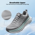 thumbnail image 4 of Zapatillas para correr de mujer NORTIV 8 Gris Talla 8 con amortiguación, 4 of 9