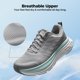 thumbnail image 4 of Zapatillas para correr de mujer NORTIV 8 Gris Talla 8 con amortiguación, 4 of 9