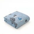 thumbnail image 2 of JOGZMZ Summer Quilt Cooling Comforter - 98% Cotton Lightweight Air Conditioner Blanket with Blue House and Tree Print - Machine Washable Bedding for Hot Sleepers 71x79 Inch, 2 of 7